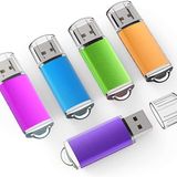 USB 3.0 Flash Sürücü K&ZZ 5'li Paket 64 GB Flash Sürücü 3.0 64 GB Thumb Sürücüler 64G Bellek Çubuğu Veri Sürücüsü Flash Stick U Disk, Çok Renkli