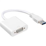 Usb 3.0 Giriş - Vga Çıkış Çevirici Kablo - Beyaz