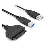 Usb 3.0 İle Sata Kablo Dönüştürücü, 2.5 İnç Ve 3.5 İnç Hdd/Ssd Bağlantısı, 4Tb Destekli, Hızlı Veri Transferi, Harici Sabit Disk Bağl