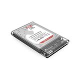 USB 3.0 Micro B Şeffaf 2.5” Inch Sata SSD Hard Disk Kutusu - 1BW-Beyaz