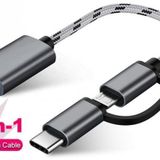 Usb 3.0 Otg To Type C Micro Usb Data Şarj Çevirici Dönüştürücü Adaptör