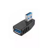 Usb 3.0 Sağ Açılı Konnektör Erkek Dişi 90 Derece Uzatma Adaptörü Yüksek Hızlı Usb Yeni 3.0 Sürümü 1