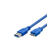 Usb 3.0 To Micro-B 3.0 Harddisk Kablosu 1 M - Mavi Hdx7510