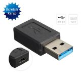 USB 3.0 to TYPE C USB 3.1 Şarj Çevirici Adaptör Dönüştürücü