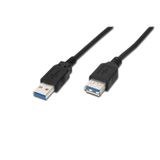Usb 3.0 Uzatma Kablosu, Usb A Erkek - Usb A Dişi, 3 Metre, Awg 28, 2x Zırhlı, Ul, Siyah