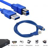 Usb 3.0 Yeni Nesil 3D Yazıcı Printer Hdd Dock İçin Usb Kablosu Type-A Type-B