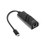 USB 3.1 Type C - 10/100/1000 Gigabit Ethernet Dönüştürücü (DK-AC-U31XGLAN) - Siyah - Plastik