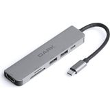 USB 3.1 Type-C 6 In 1 Hdmı/tf Sd Kart Okuyucu/usb 3.0 & USB 2.0 / Usb-C Pd Dönüştürücü Çevirici Hub (DK-AC-U31X38)