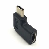 Usb 3.1 Type C 90 Derece Sag Sol Dirsek Kose Erkek Disi Baglanti Kablo Cevirici Donusturucu Adaptor