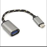 USB 3.1 Type-C OTG Kablo Örgülü - 20 cm