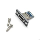 Usb 3.1 Type C Panel Montaj Disi Soket 4 Pin Smd Lehimlenebilir Padler Konnektor Telefon Sarj Board