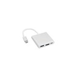 USB 3.1 Type-C to HDMI Çevirici Adaptör, USB 3.0 Port ve USB-C Şarj Portu ile 3 in 1 Hub, Gümüş