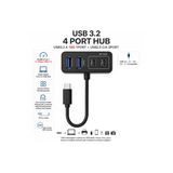 Usb 3.2 Hub 4 Port Type-C Usb Çoklayıcı 10Gbps Usb-A Adaptörlü | Sy-Tu456