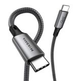 USB 4.0 40GBPS USB C Veri Kablosu, 240W USB C Şarj Kablosu, 8K@60hz 4K@240Hz 2K@360Hz Thunderbolt 4 Görüntü Kablosu, MacBook, Monitör, Docking İstasyonu, iPhone ile Uyumlu - 1.8 Metre
