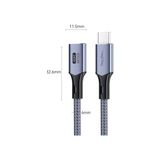 USB 4.0 E-Mark 240W 40GBPS Thunderbolt 4 8k 60Hz Type-C Uzatma Kablosu 1 Metre - 1 GB - 00-Siyah - Beyaz - Option-1