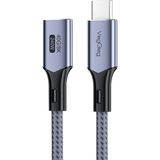 USB 4.0 E-Mark 240W 40GBPS Thunderbolt 4 8k 60Hz Type-C Uzatma Kablosu 1 Metre - Çok Renkli