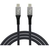 USB 4 Hızlı Şarj, Data ve Görüntü Aktarım Kablosu - Type USB C Thunderbolt 4/3 Uyumlu, USB 4, 40GBPS Veri Aktarım, 240W Şarj Gücü, 8k 60Hz, 4K 144Hz /