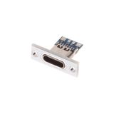 USB 46025 Type C Panel Montaj Dişi Soket 4 Pin Smd Lehimlenebilir Padler Konnektör Telefon Şarj Board DVM.101.322