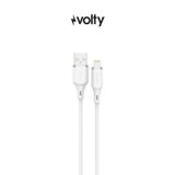 Usb-A To Lightning Hızlı Şarj Kablosu | 12W 2.4A, 480Mbps, 1.2M, İphone, İpad Uyumlu (Beyaz-V205002)