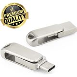 Usb-A ve Type-C Otg USB Bellek Çiftgirişli Flash Bellek Telefon Girişli Bellek 32GB - Metal - 32 GB
