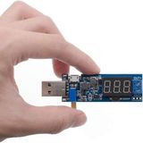 USB Ayarlı Güç Kaynağı Modülü HW-132 Voltaj Yükseltici Düşürücü Dc 0.6V / 25V Voltmetre - Çok Renkli