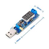 Usb Ayarlı Güç Kaynağı Modülü HW-132 Voltaj Yükseltici Düşürücü DC 0.6V / 25V Voltmetre Test Step Up Down Boost PiL Şarj Solar