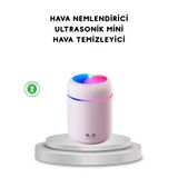 Usb Bağlantılı Led Işıklı Hava Nemlendirici – Sessiz Kullanıcı Dostu Tasarım