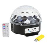 Usb-Bluetooth Destekli Kumandali Hoparlörlü Yarim Küre Disko Topu (5047)