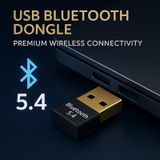 Usb Bluetooth Dongle Pc Laptop Kablosuz Bluetooth 5.4 Adaptör V5.4 Bluetooth Aparatı