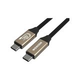 USB C Hızlı Şarj ve Görüntü Kablosu, USB 3.2 Gen2 Standart 20G Bandwith, Thunderbolt 4/3 Uyumluluk, 4K 60Hz Çözünürlüğüne Kadar Destekler, 5A 20V, 100W Şarj Gücü 2 Metre - 1 GB - 00-Siyah - Beyaz - Option-1