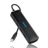USB C Hub Çoklu Bağlantı Noktası Adaptörü RSHTECH 6'sı 1 arada USB-C Hub Dongle, 4K HDMI, 100W PD, 3 USB 3.0 Bağlantı Noktası, 3,5 mm Ses Jakı, MacBook Air, MacBook Pro, XPS ve Diğer Tip C Cihazları