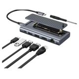 USB-C Hub M.2 NVMe SSD Yuvası ile 6'sı 1 Arada Docking Station
