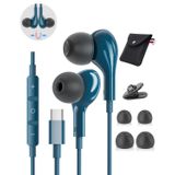 USB C Kulaklıklar Kablolu Kulaklıklar Manyetik Kulak İçi Kulaklıklar C Tipi Gürültü Önleyici Samsung Galaxy S24 S23 Ultra S25 S22 iPhone 15 Pro Max 16 Pro Max iPad Pro Mikrofon Ses Kontrollü HiFi