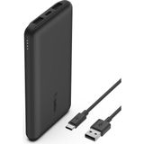 Usb-C Taşınabilir Powerbank, 10000 Mah, 1 USB C Bağlantı Noktası ve 15W'A Kadar 2 USB A Bağlantı Noktası, iPhone 14 Pro/14 Pro Max/13, Airpods, Ipad, Galaxy S21/ULTRA Uyumlu - Siyah