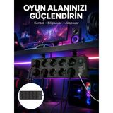 Usb Çıkışlı 10'Lu Akım Korumalı Çoklu Priz Güç Dağıtıcı