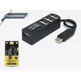 Usb Çoğaltıcı Type-C Telefon Uyumlu 4 Port Hadron Hdx7015