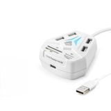 Usb Combo Hub Kart Okuyucu 8 Port Beyaz A068w