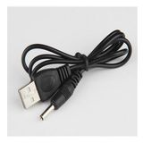 USB DC 5V Güç Kaynağı Şarj Adaptörü Kablosu 3.5mm Jaklı MOSUNX Siyah