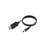 Usb Dc Dönüştürme Kablosu 5V 12V Voltaj Yükseltme Kablosu 5.5X2.5mm Usb To Dc Smart Step-Up Cable