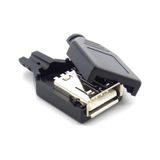 Usb Dişi Konnektör Kapak Lehim Tipi Dişi Usb Adaptör Dişi Usb Lehim Tipi Jack