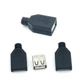 Usb Dişi Soket 4 Pin Plastik Kapaklı 5 Adet