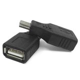 USB Dişi to Mini USB Erkek OTG Araç AUX Çevirici Adaptör