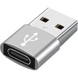 USB Erkek To Type-C Dişi Çevirici Data Otg Adaptör Dönüştürücü - Gümüş