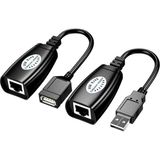 USB Extrender, 50 Metre RJ45, USB Uzatma Kablosu, Cat5 – Cat6 Uyumlu - Çok Renkli