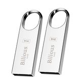 USB Flash Sürücü, Bilious Taşınabilir Anahtarlık Tasarımı Parmak Sürücüler, Metal Stil Memory Stick U Disk, Depolama ve Yedekleme için Su Geçirmez Atlama Kalemi Sürücüsü (64 GB, 2'li Paket)