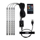 Usb Girişli 12 Ledli Araç İçi Ayak Altı Sese Duyarlı Şerit Led