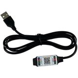 USB Girişli Bluetooth Cep Telefonundan Rgb Şerit LED Kontrol Modülü 6A 5V