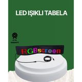Usb Girişli Rgb Led Tabela Ayarlanabilir Parlaklık Ve Kayan Yazı Özellikli - Lisinya Vitrin
