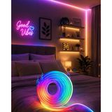 USB Girişli Rgb Neon Şerit LED Tv Oda Masa Dekor Işığı - COMPTR9217-5584 - Çok Renkli