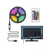 USB Girişli Rgb Şerit LED Işık Seti, 3 Metre Uzunlukta, 352 Renk Seçeneği